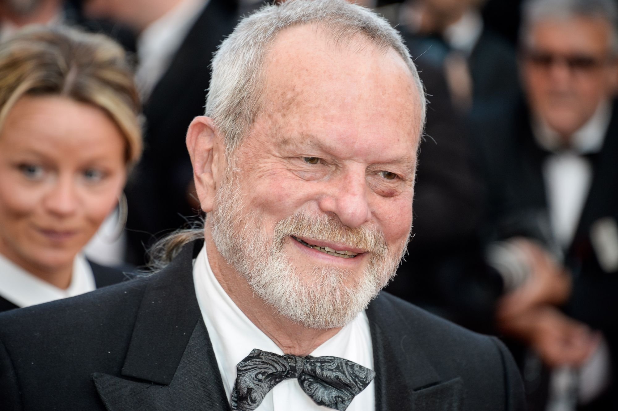 Terry Gilliam sur le tapis rouge de [ITALIC]Julieta[/ITALIC] durant le 69ème Festival de Cannes en mai 2016