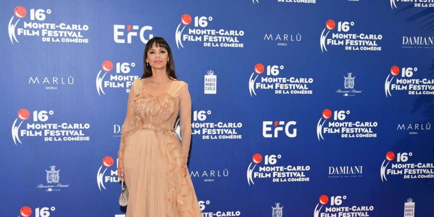 Mathilda May à la soirée de remise des prix du Monte-Carlo Film Festival de la Comédie au Grimaldi Forum à Monaco, le 9 mars 2019.