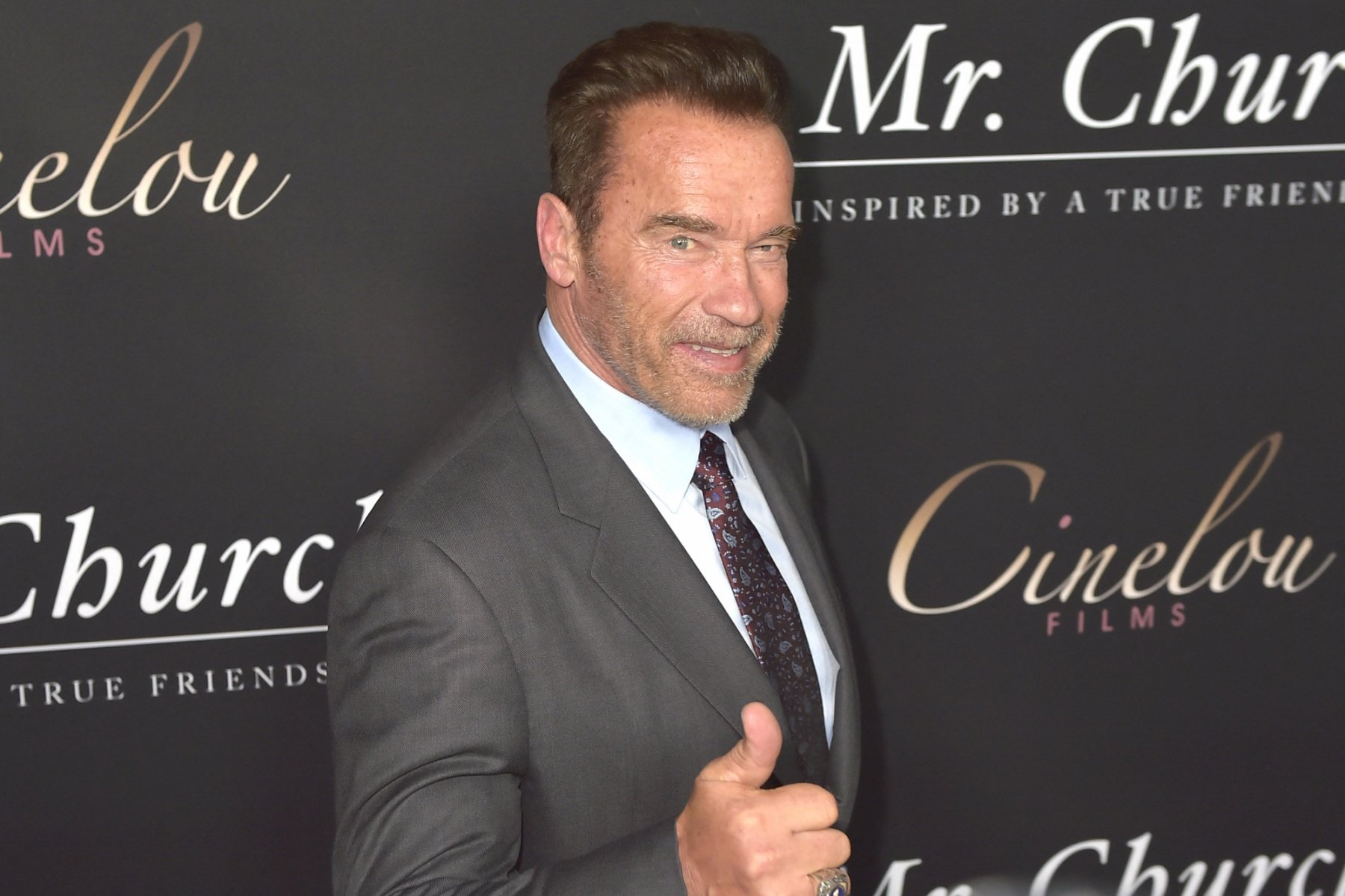 Arnold Schwarzenegger lors de la première de ''Mr. Church'' au Arclight Hollywood à Los Angeles, le 6 septembre 2016.