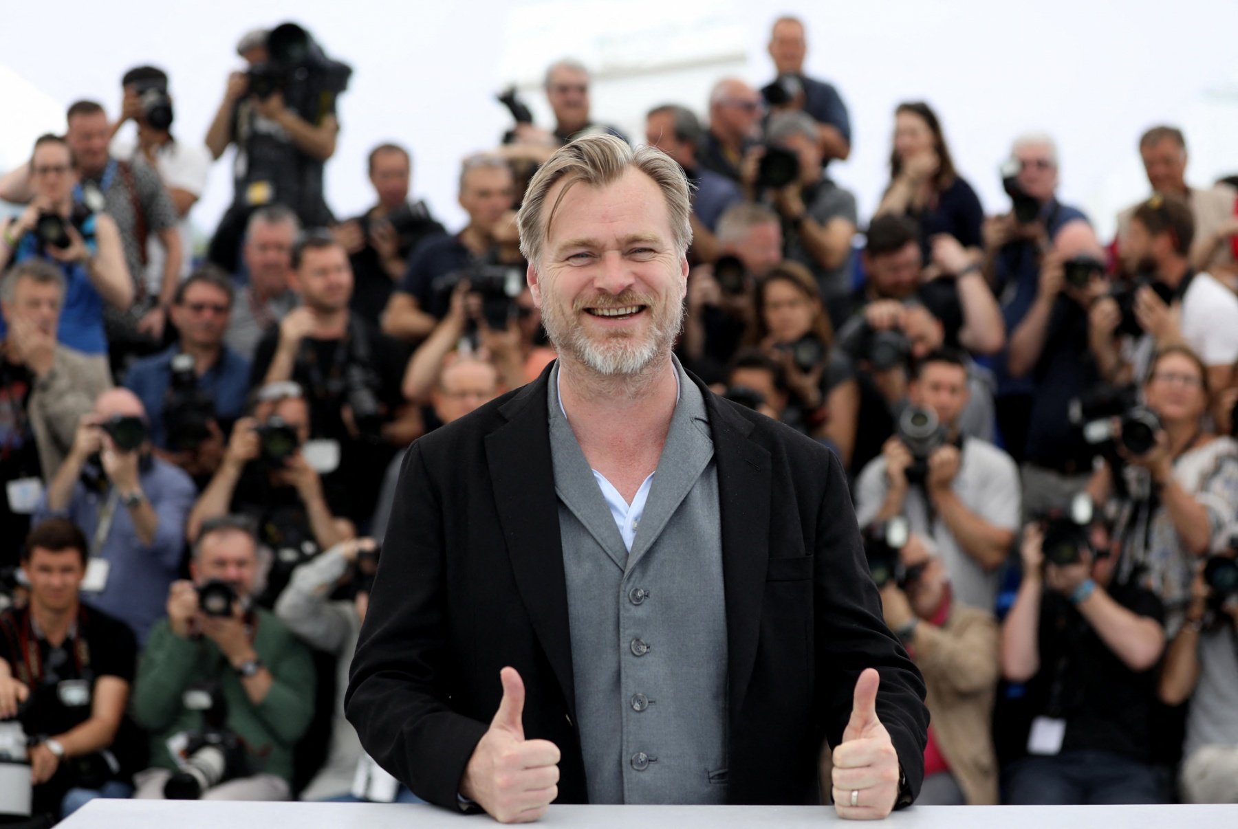 Christopher Nolan lors du 71e Festival du film de Cannes, le 12 mai 2018.