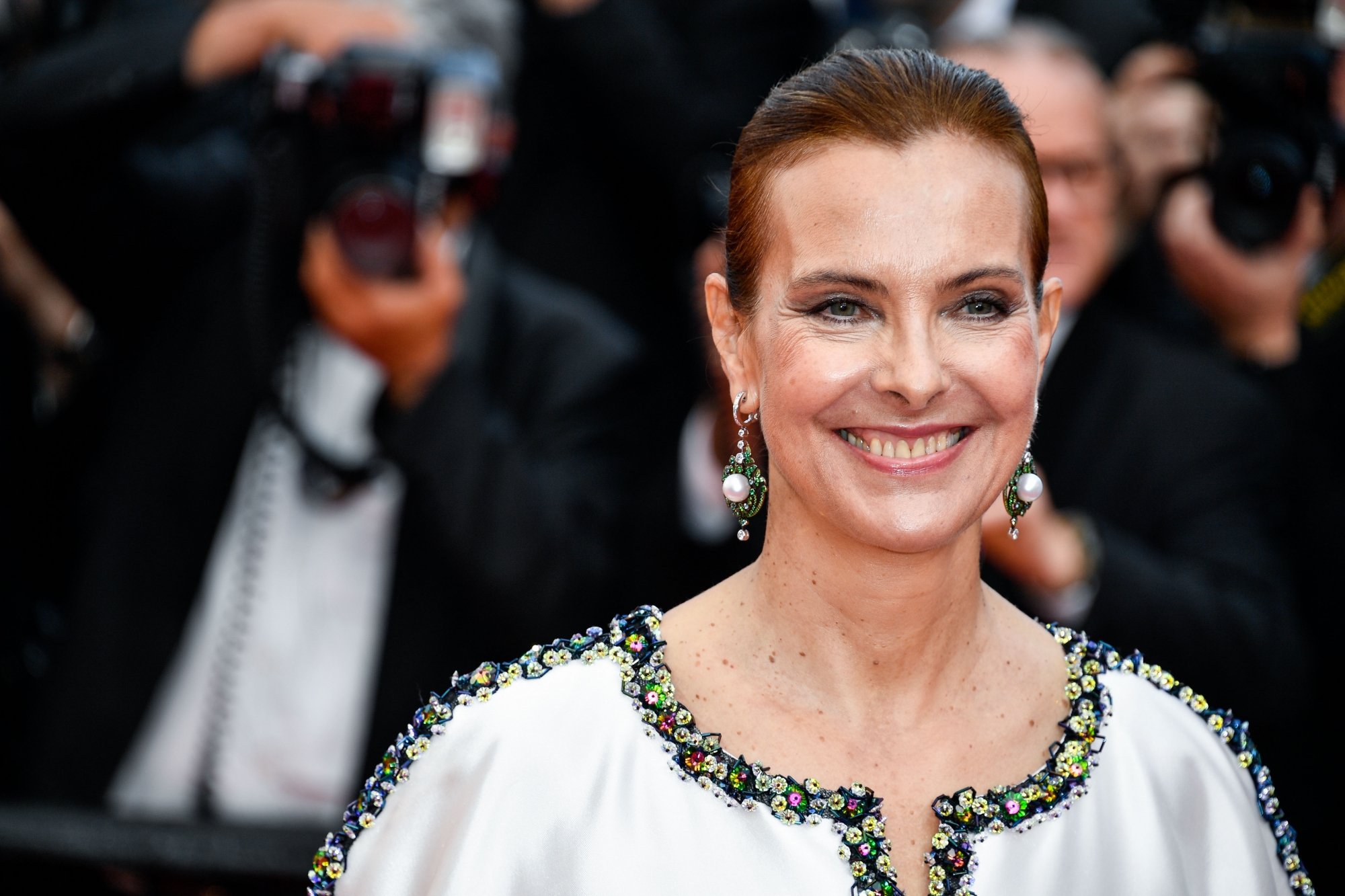 Carole Bouquet, à la soirée du 70e anniversaire du Festival de Cannes, le 23 mai 2017.