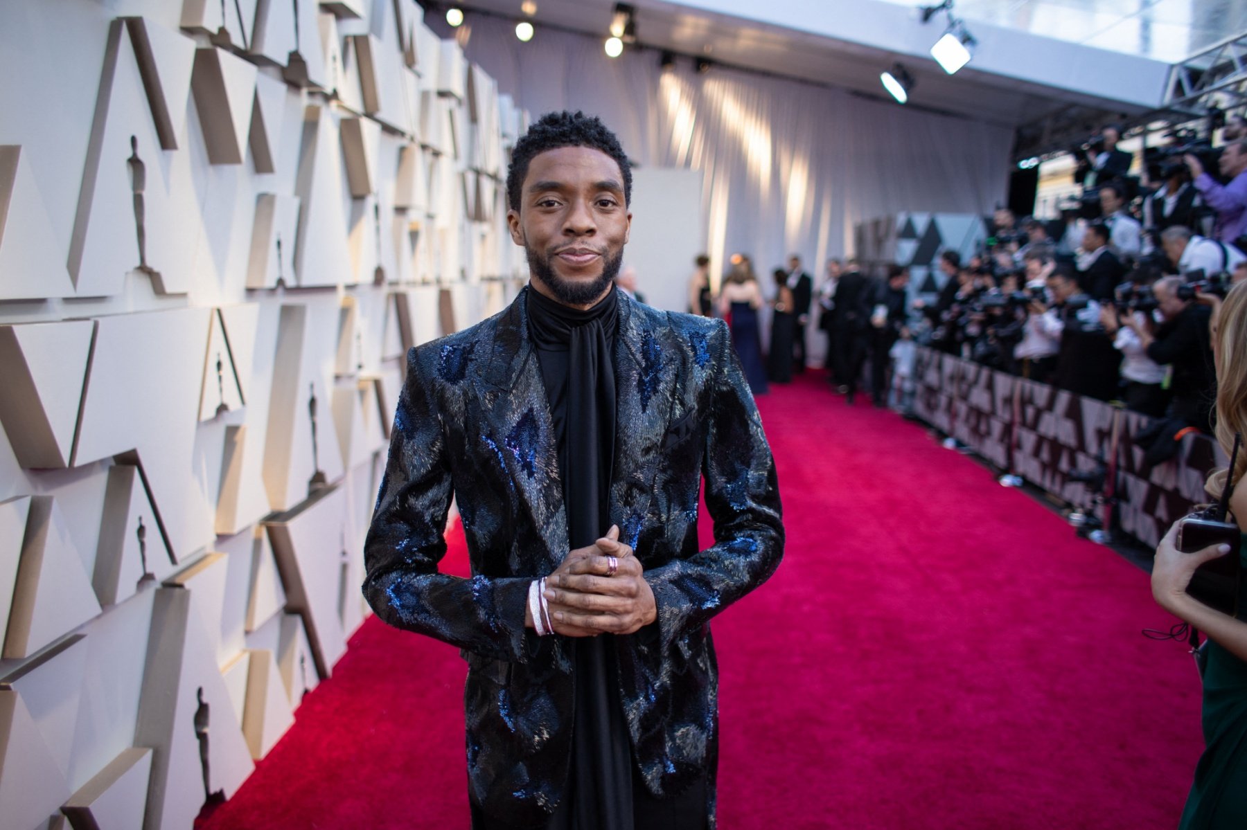 Chadwick Boseman à la 91ème cérémonie des Oscars au théâtre Dolby à Hollywood, le 24 février 2019.