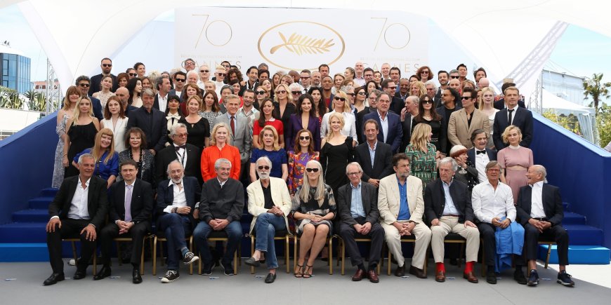 Le photocall célébrant les 70 ans du Festival de Cannes, le 23 mai 2017.