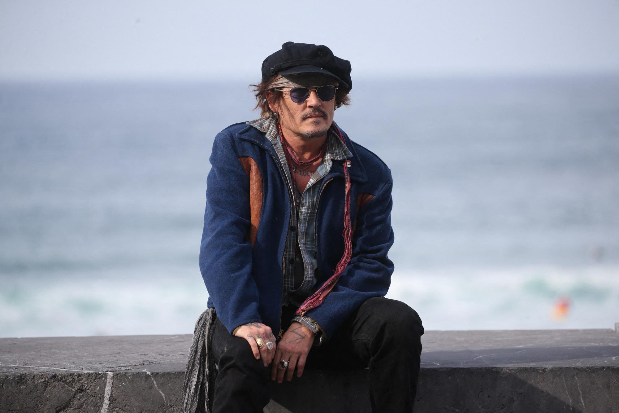Johnny Depp lors du 69e San Sebastian Film Festival, le 22 septembre 2021.