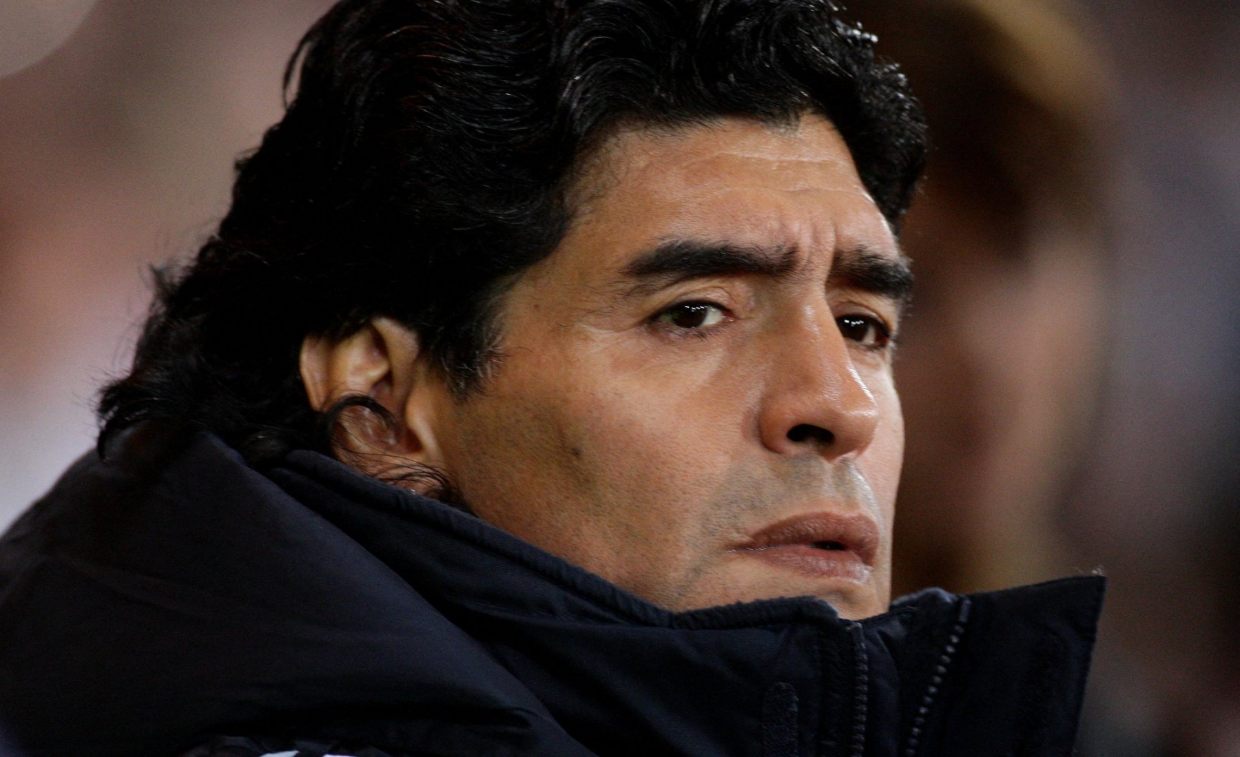 Diego Maradona lors d'un match, le 19 novembre 2008.