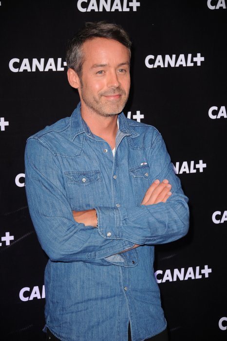 Yann Barthès lors de la soirée de rentrée Canal + organisée à Paris, le 28 août 2013.