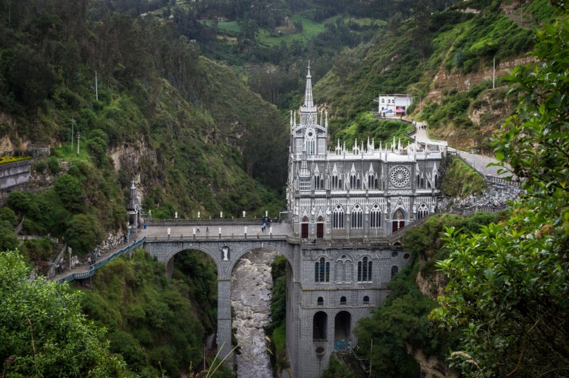 Le sanctuaire de Las Lajas en Colombie
