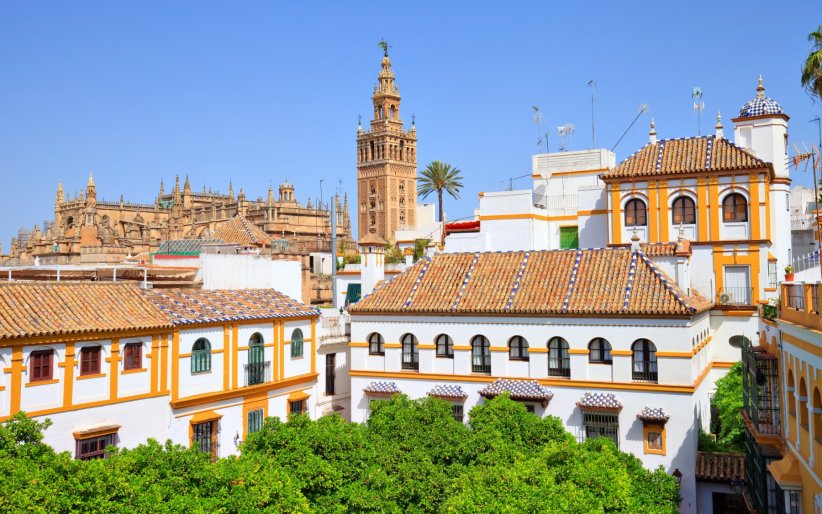 Le quartier de Santa Cruz et la cathédrale de Séville réprésentent parfaitement le magnifique patrimoine qu'offre la ville de Séville.