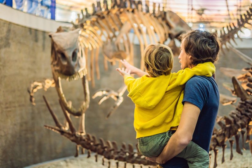 Si vos enfants sont fans de dinosaures, écoutez leurs envies et ils apprécieront d'autant plus la visite culturelle.