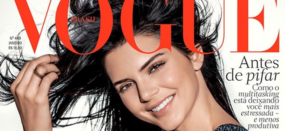 Kendall Jenner : beauté naturelle en Une de Vogue Brésil