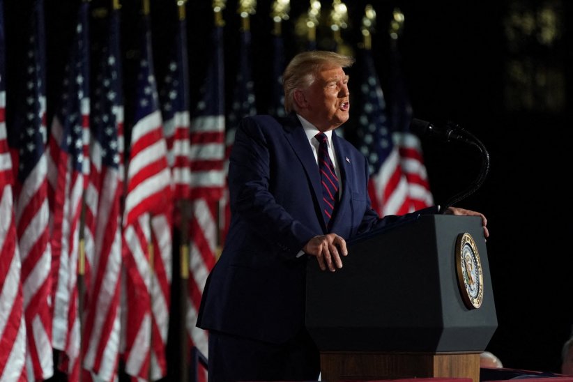Donald Trump lors du dernier jour de la Convention nationale républicaine à Washington, le 27 août 2020.