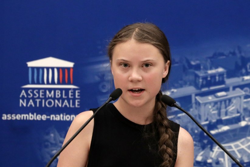 Greta Thunberg s'exprime devant l'Assemblée nationale