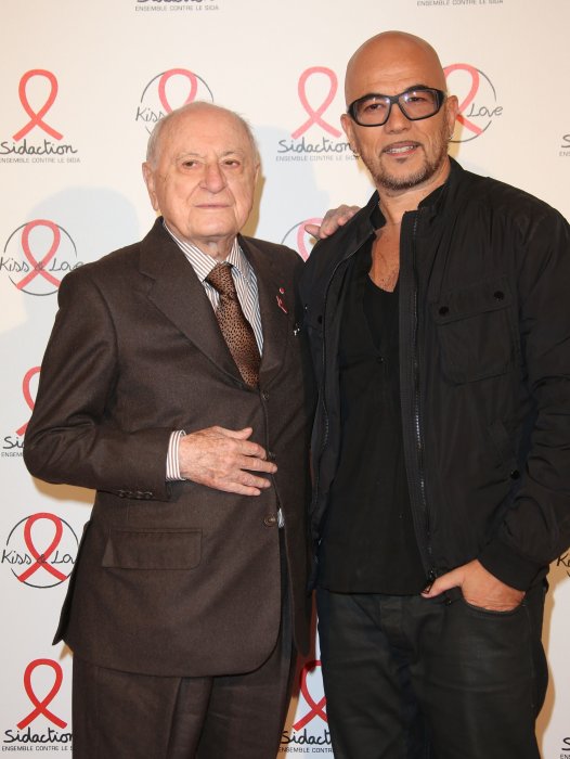 Pascal Obispo et Pierre Bergé ensemble pour la lutte contre le sida