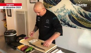 VIDÉO. Angers : le chef Mickaël Pankar prépare le Mondial de sushi dans sa cuisine 