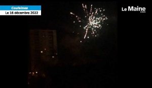VIDÉO. Des feux d'artifice tirés en plein centre-ville à Coulaines