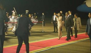 La vice-présidente américaine, Kamala Harris arrive en Tanzanie