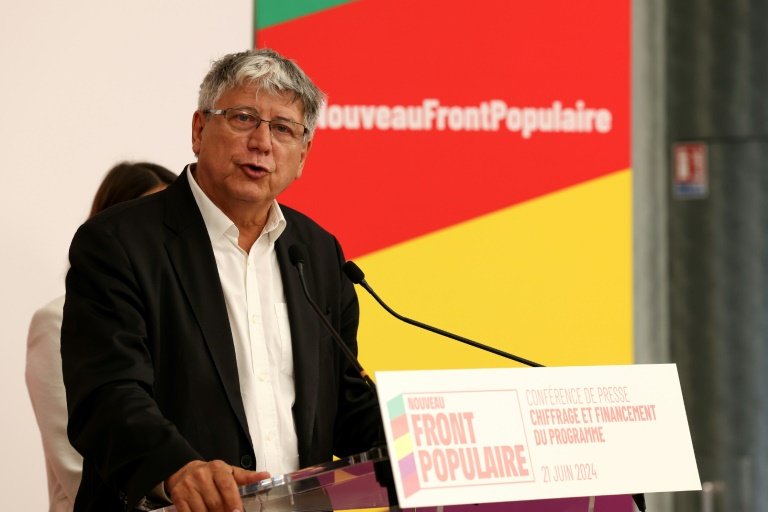 Jean-Luc Mélenchon (LFI) lors du dernier meeting de campagne du principal candidat de LFI aux européennes, le 1er juin 2024 à Toulouse