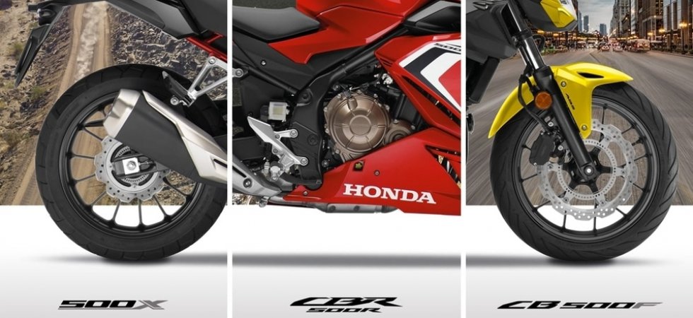Nouveautés Honda 2022 - CB500F, CB500X et CBR500R évoluent