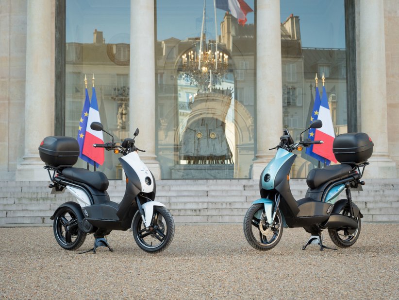 Le Peugeot e-Ludix a intégré la flotte de l'Elysée en cette fin 2019.