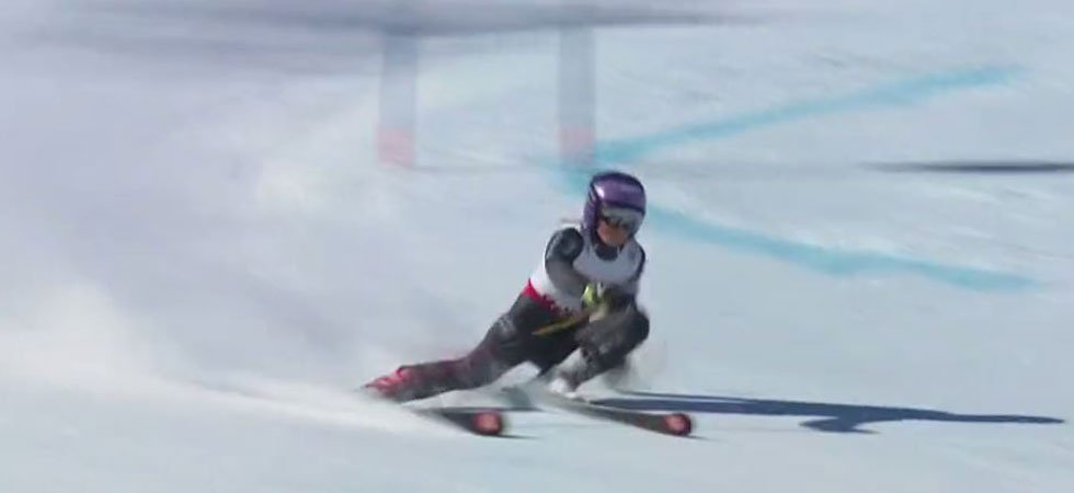 La course de Tessa Worley, double championne du monde de slalom géant