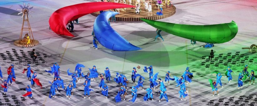 Les agitos, symboles des Jeux Paralympiques