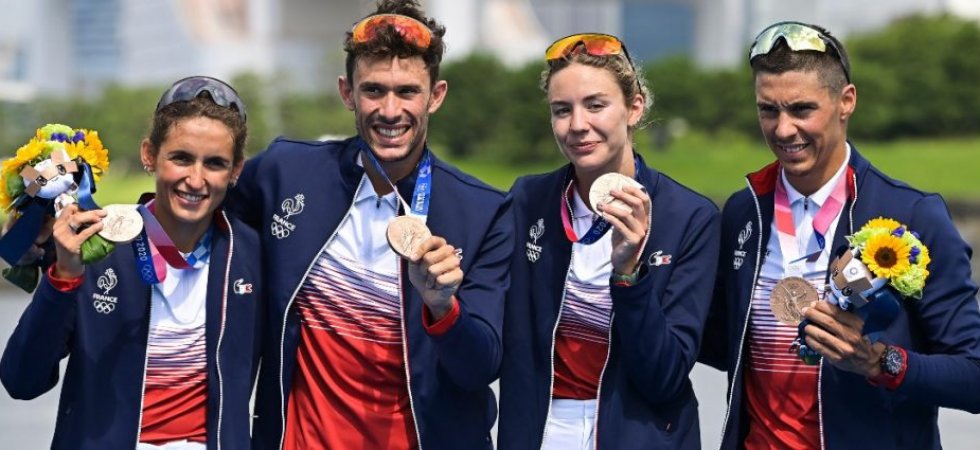 Triathlon (relais mixte) : Première médaille pour les Bleus, en bronze derrière la Grande-Bretagne et les Etats-Unis