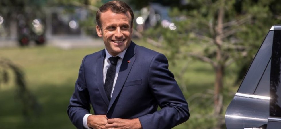 Avant la Cérémonie d'Ouverture, E.Macron a visité le Club France