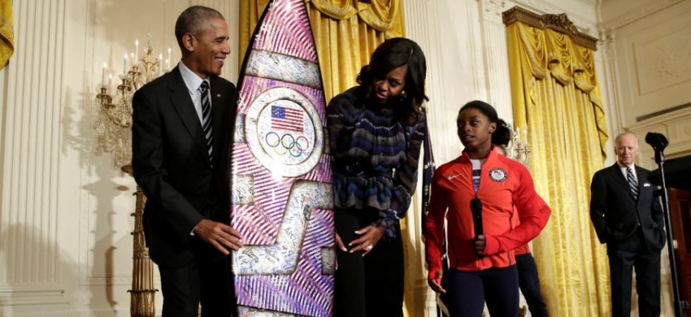 Gymnastique : Michelle Obama a soutenu Biles