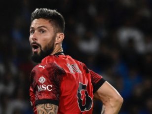 Serie A (J10) : L'AC Milan accroché au Napoli malgré le doublé de Giroud