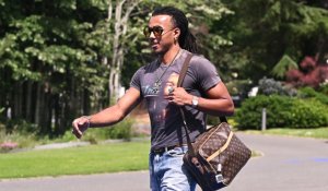 L'arrivée des Bleus à Clairefontaine en images