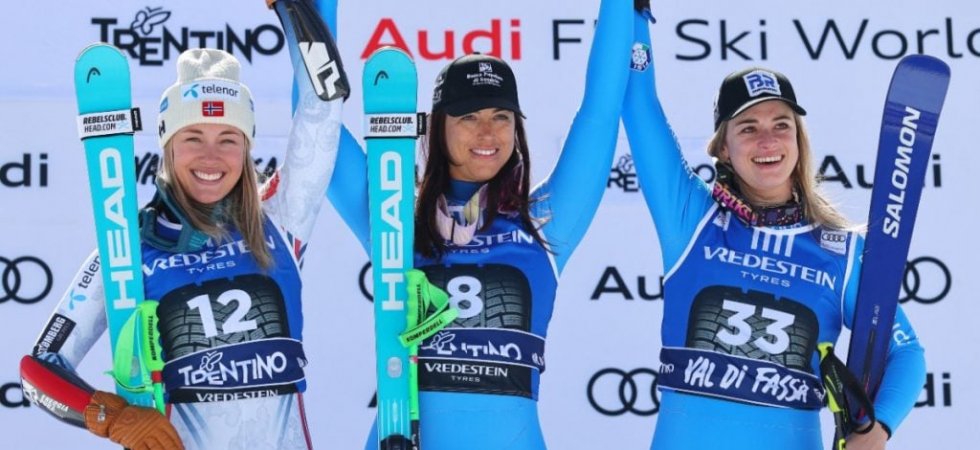 Ski alpin - Super-G de Val di Fassa (F) : Curtoni s'impose, Miradoli au pied du podium 