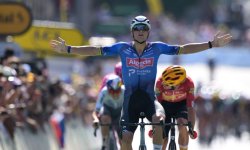 Tour de France (E9) : Van der Poel l'emporte au terme d'une longue échappée, Pogacar reste en jaune