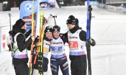 Biathlon - Mondiaux : La réaction des Bleus après leur sacre sur le relais mixte 