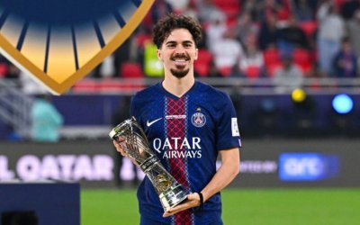 Maillot PSG Vitinha 2025 - Finale Coupe De France - Nike - Bleu - Taille L