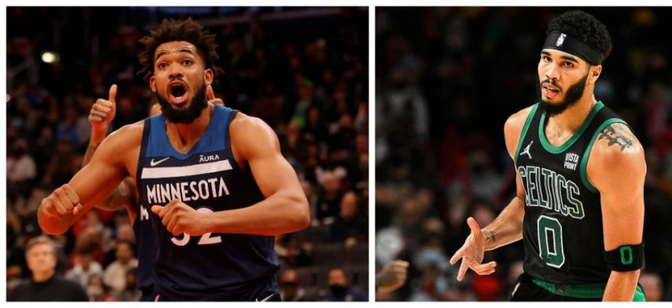 NBA : Towns et Tatum élus joueurs de la semaine