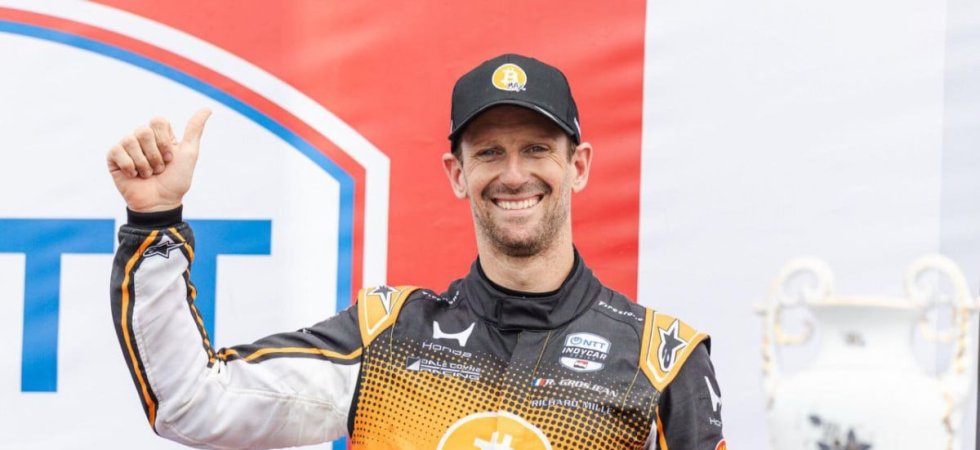 Indycar : Grosjean passe à cinq tours d'une première victoire