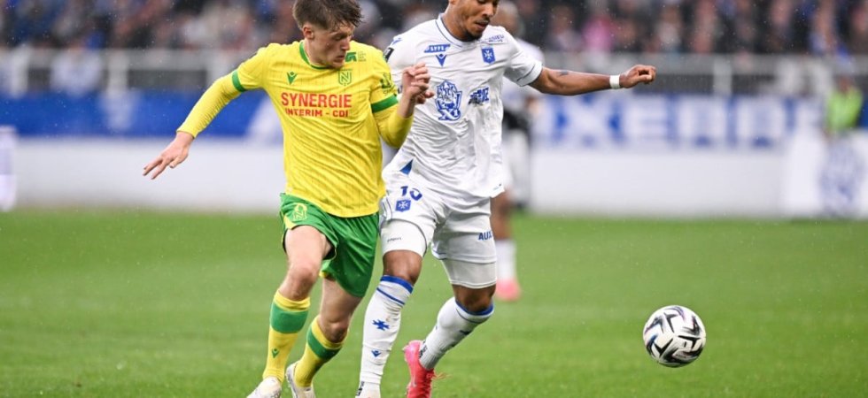 L1 (J29) : Nantes concède le nul à Auxerre et voit le maintien s'éloigner