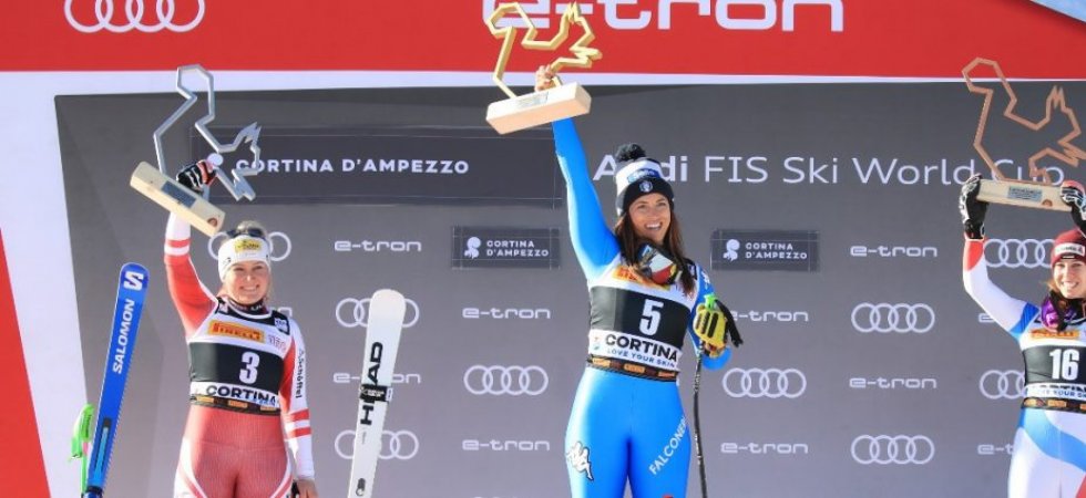 Super-G de Cortina d'Ampezzo (F) : La victoire pour E.Curtoni, les larmes pour Goggia, Worley sixième