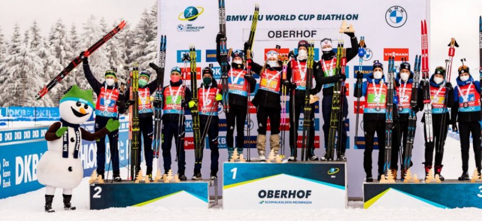 Relais mixte d'Oberhof : Les Bleus sur le podium derrière la Norvège et la Biélorussie