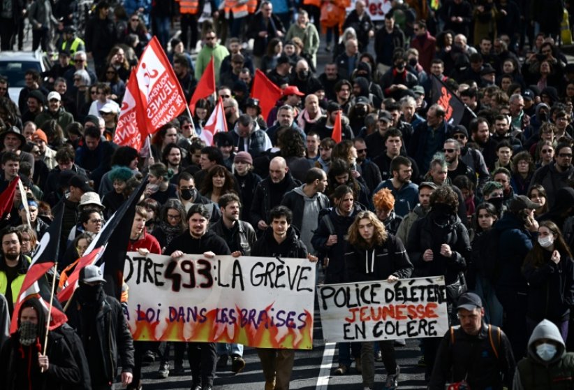 Manifestation contre la réforme des retraites le 18 mars 2023 à Nantes