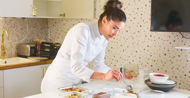 Justine en cuisine